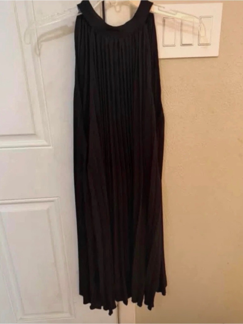 Black Pleated Madi Dress - Women
